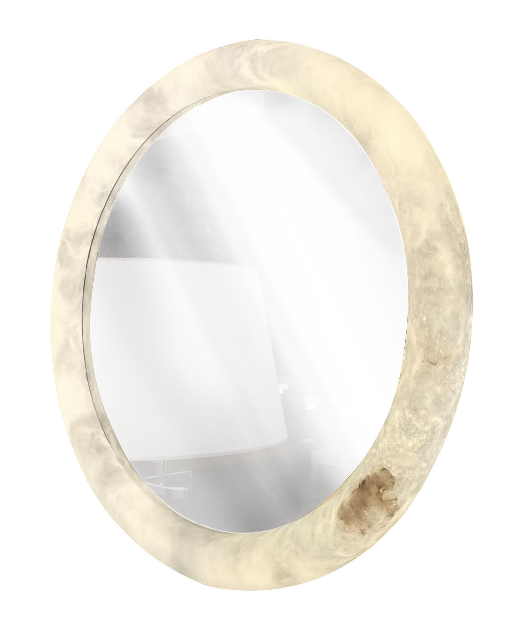 Aura Mirror Alabaster 80cm