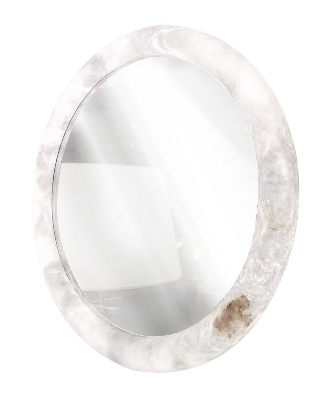 Aura Mirror Alabaster 80cm