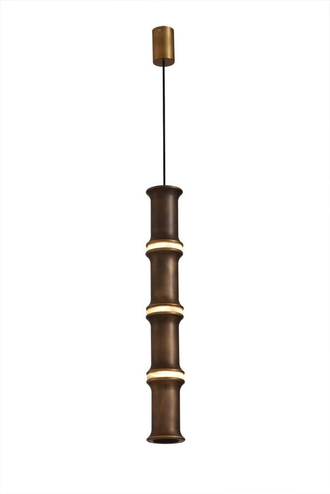 BAMBOO Lámpara colgante - Tres anillos