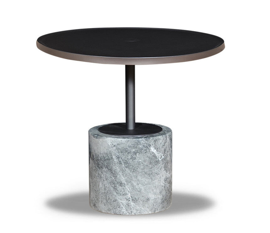 LAURO End Table Marble Fior di Bosco
