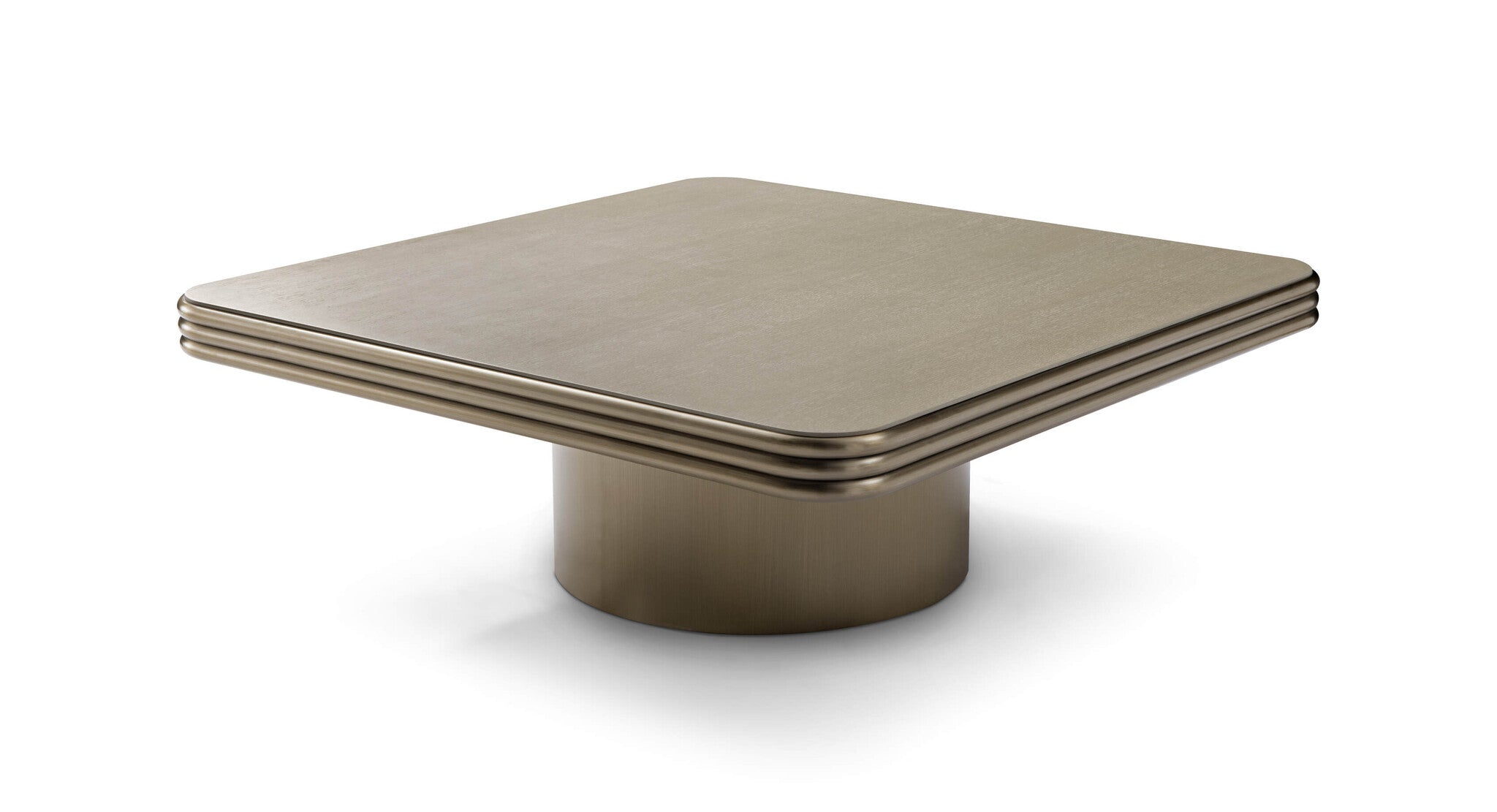 LAZIO Coffee Table Square Bronze Bronze 120