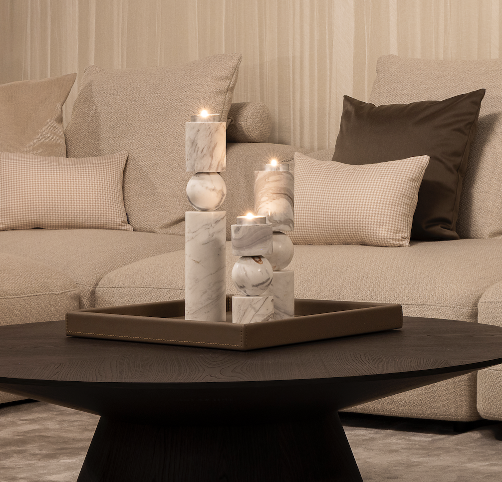 DUOMO Candle Holder Marble