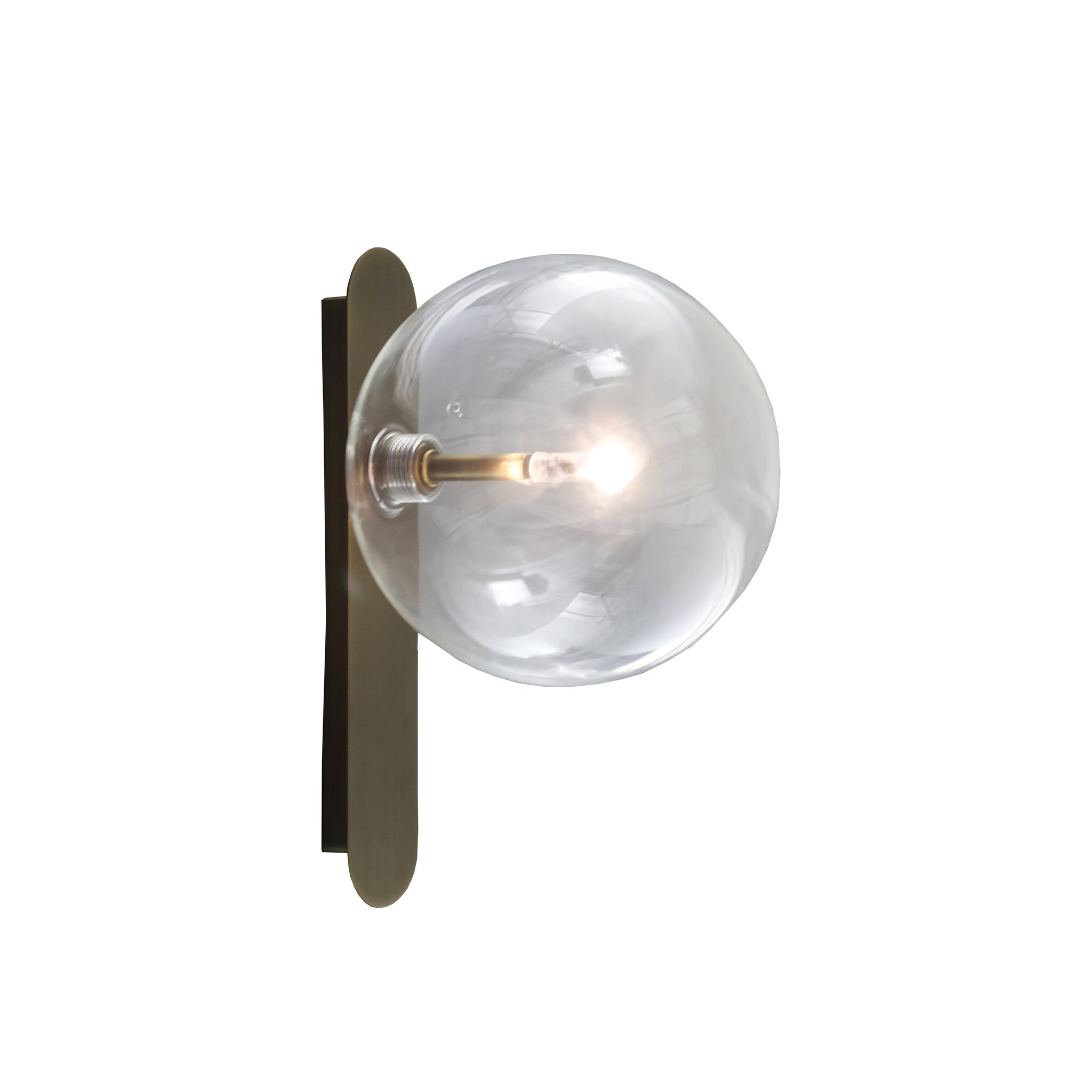 CHABLIS Wall Light Clear Glass Bronze