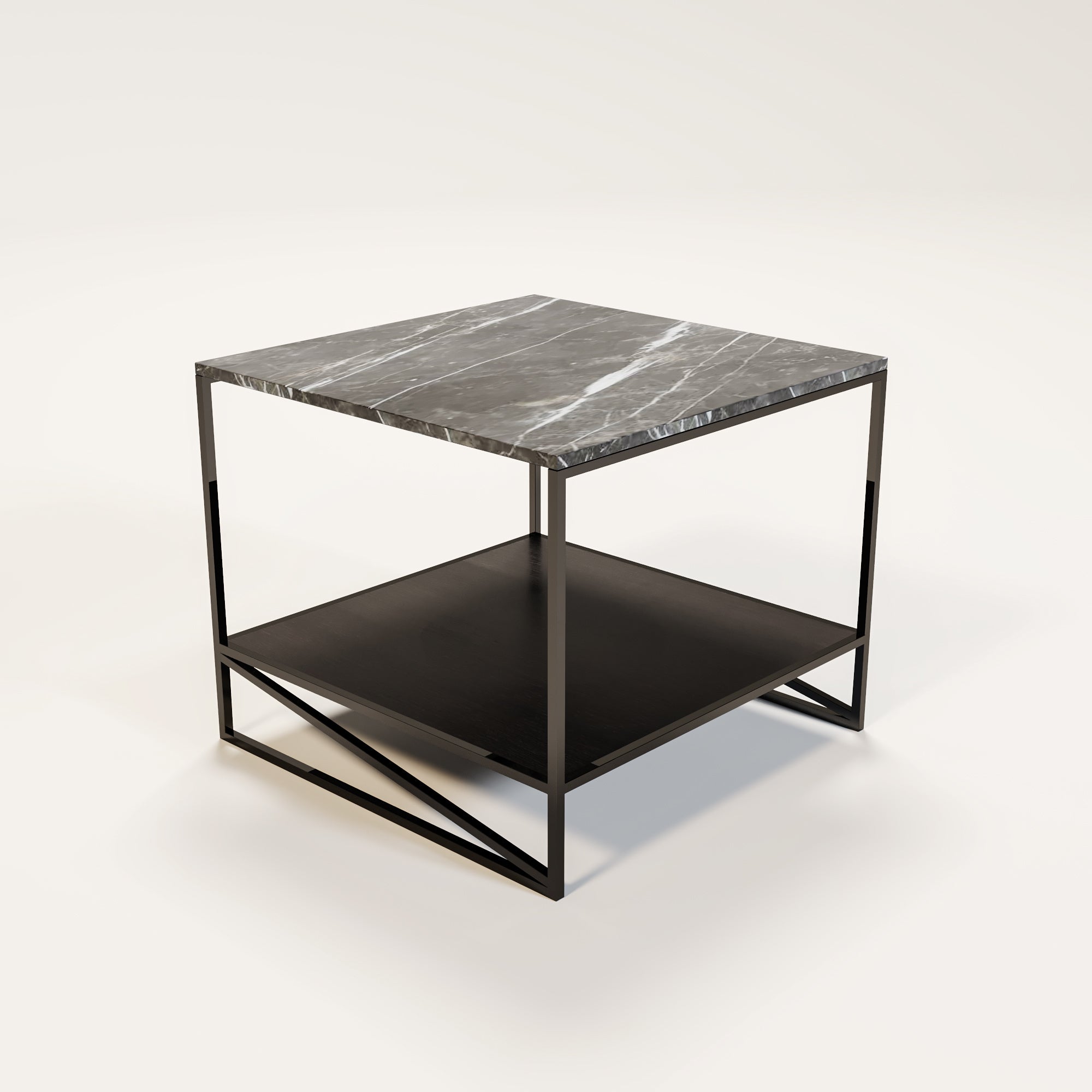 COCKTAIL End Table Gun Black Bronze Armani