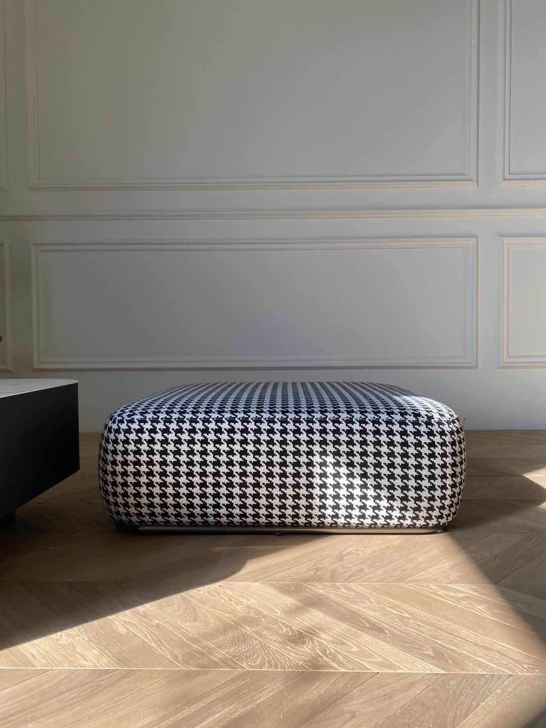 GIARDION Ottoman Pied de Poule - outlet