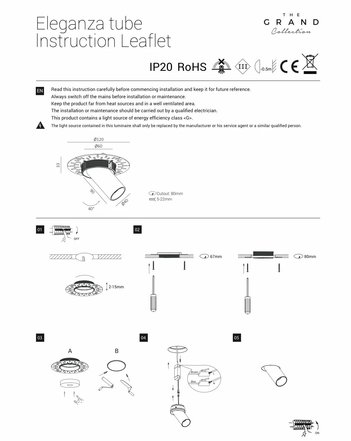 ELEGANZA TUBE Adjustable LED Spot