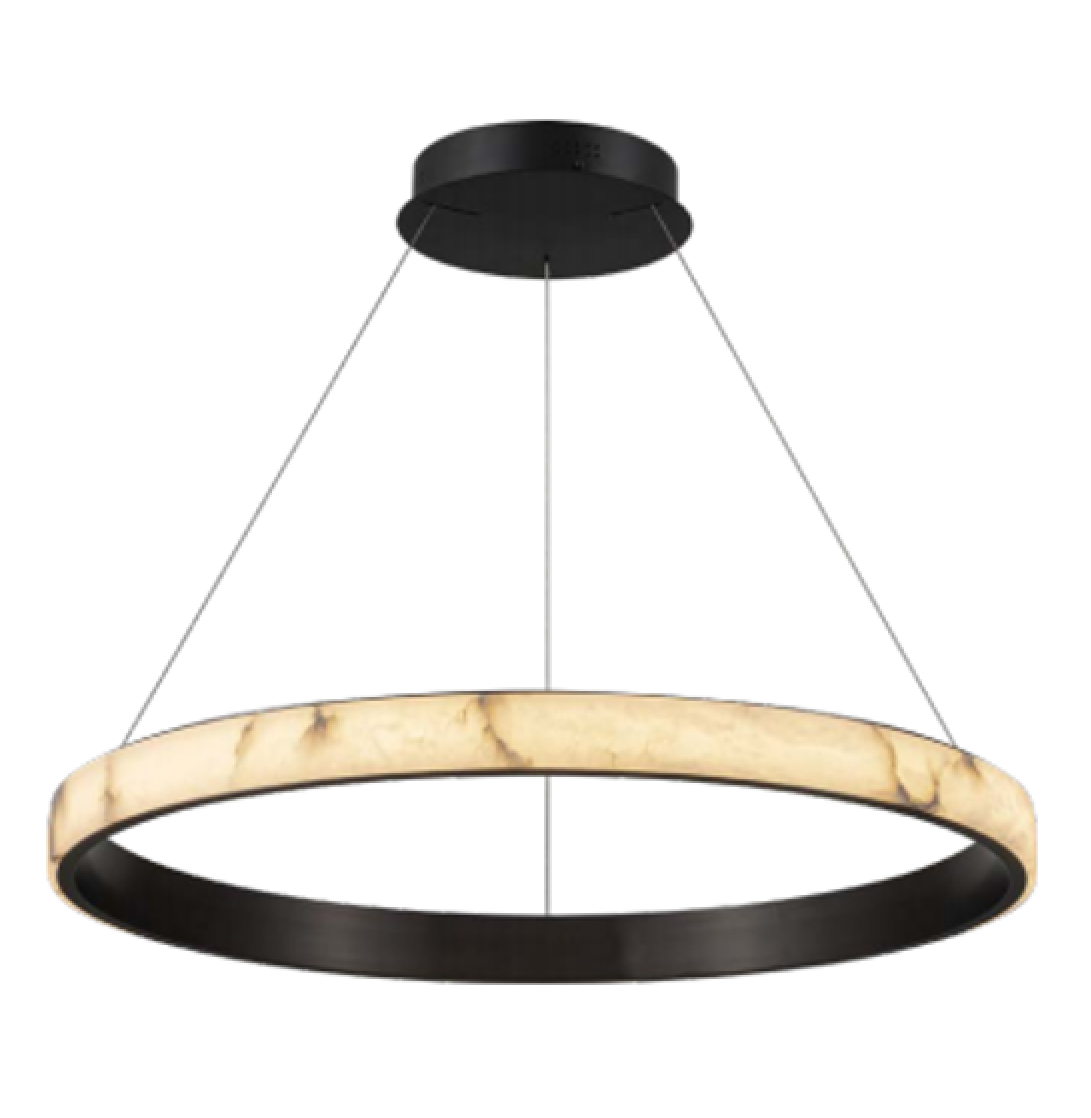 GIUSEPPE Alabaster Ring Lamp 87