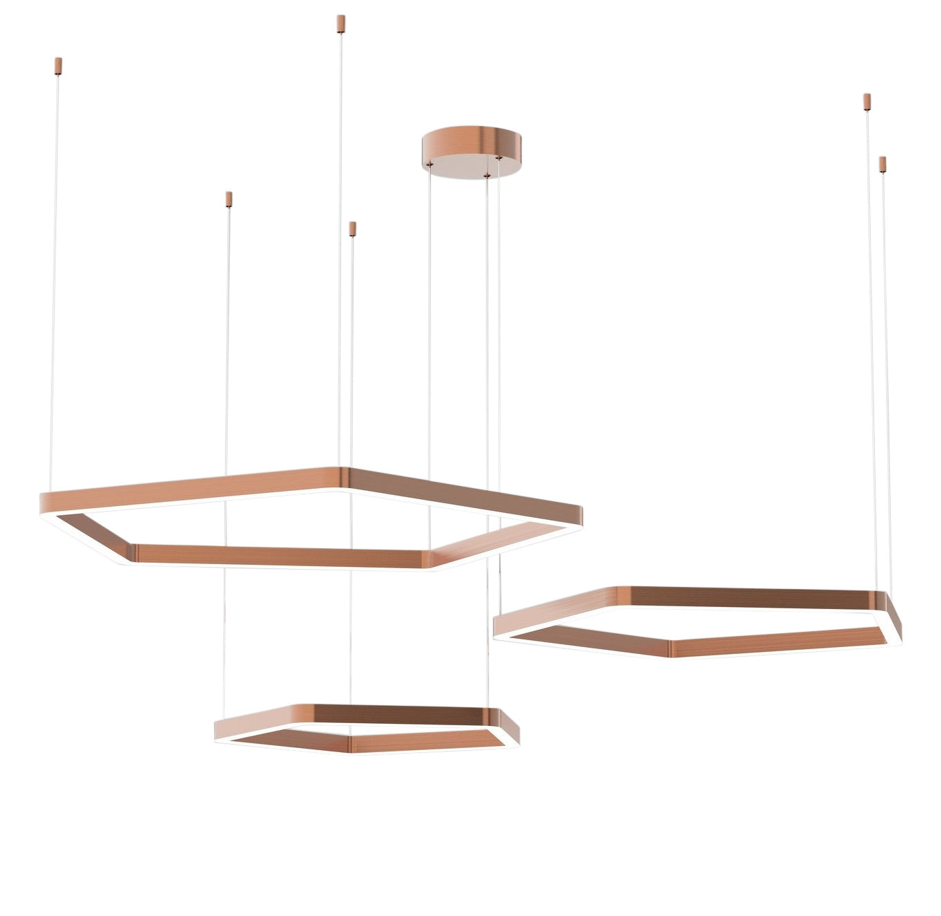 HEXAGON Chandelier Set of 3