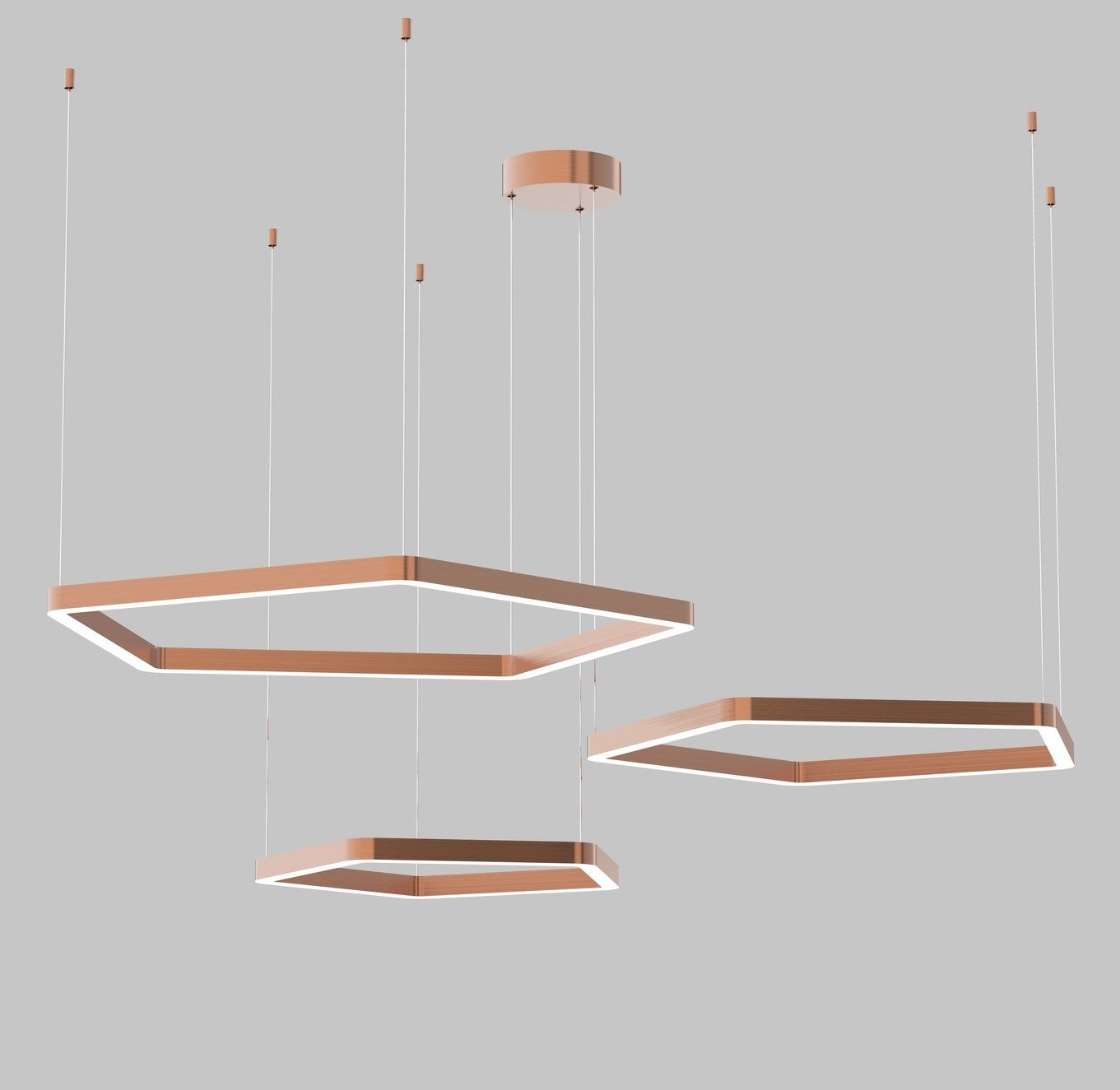 HEXAGON Chandelier Set of 3