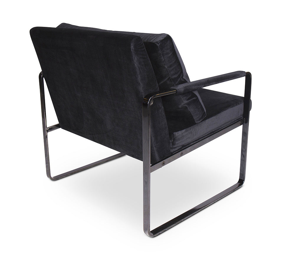 MILO Arm Chair Black Velvet