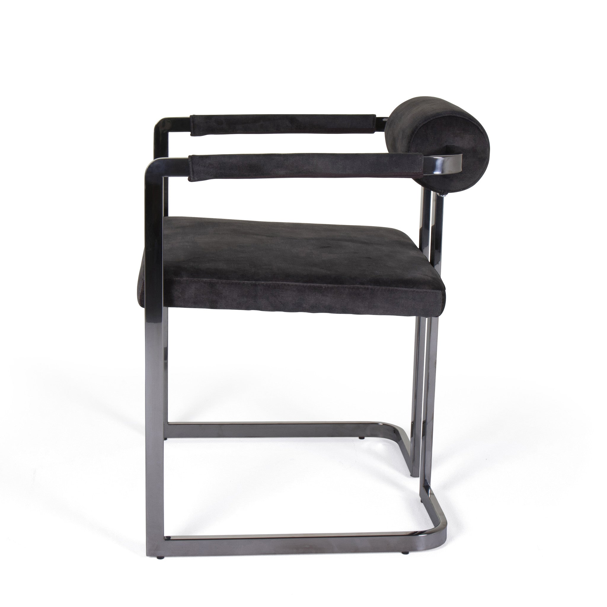 MILO Dining Chair Graphite Velvet