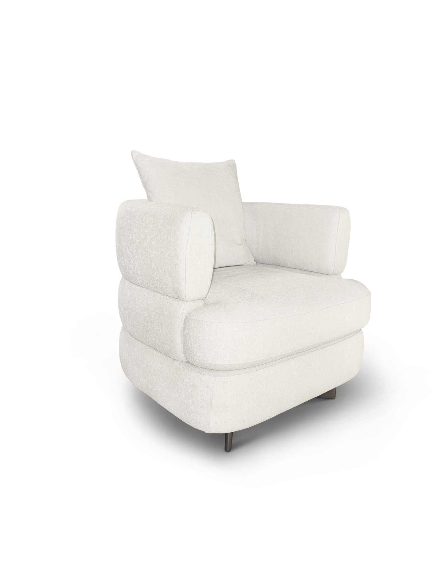 LYON Arm Chair White Beige