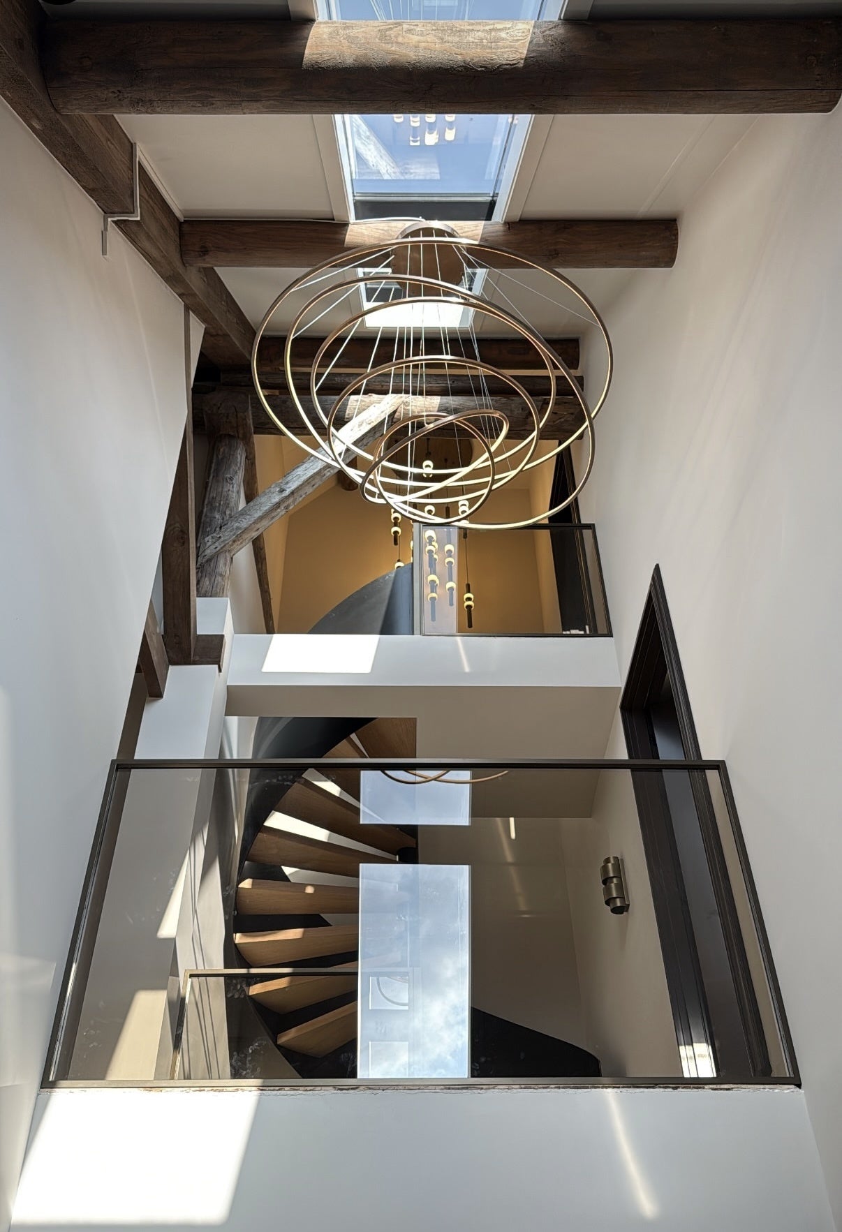 HALO RING SIX  Ceiling Light Brushed Copper