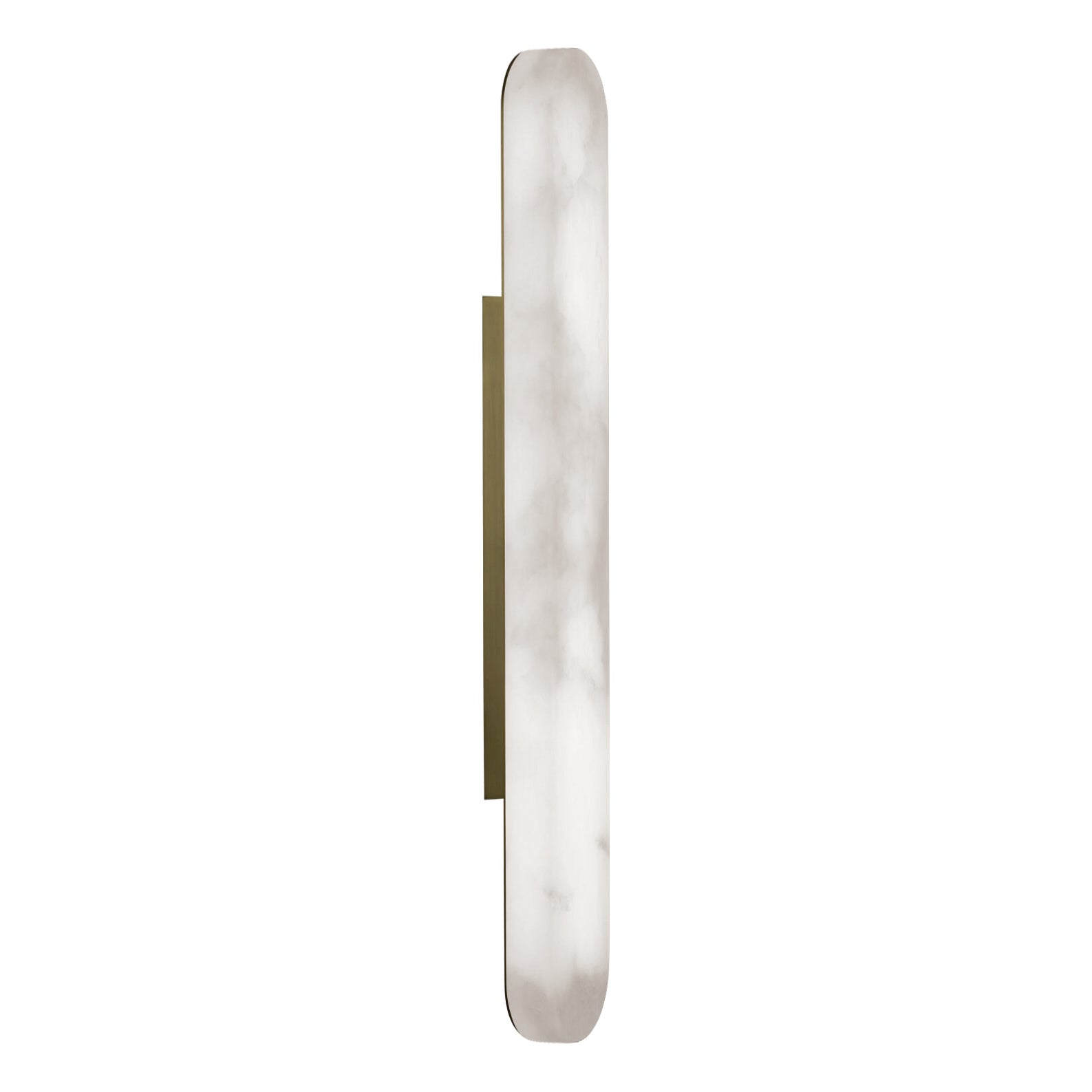 LIO Wall Light Alabaster Antique Brass