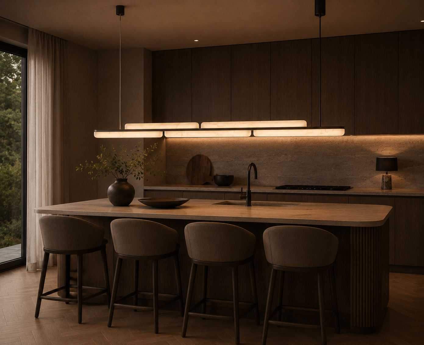Loro Chandelier Alabaster