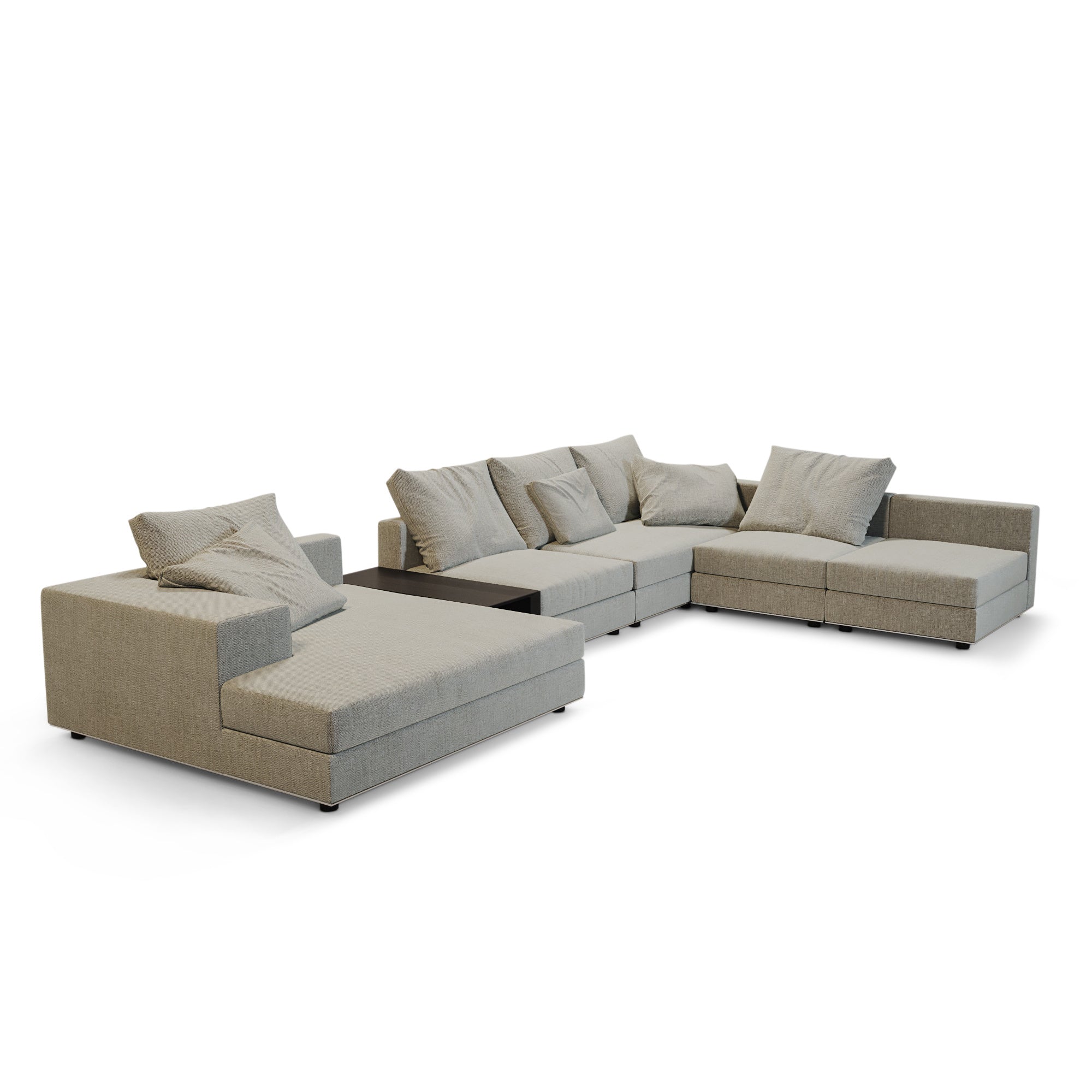 MASSIMO Sofa Grey Weave Fabric