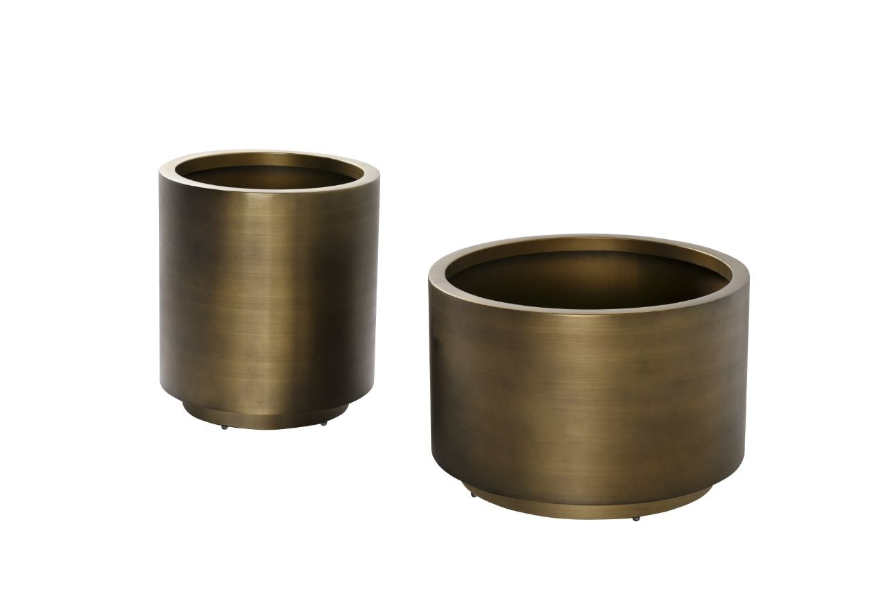 RAFFLES Pot Round Antique Bronze