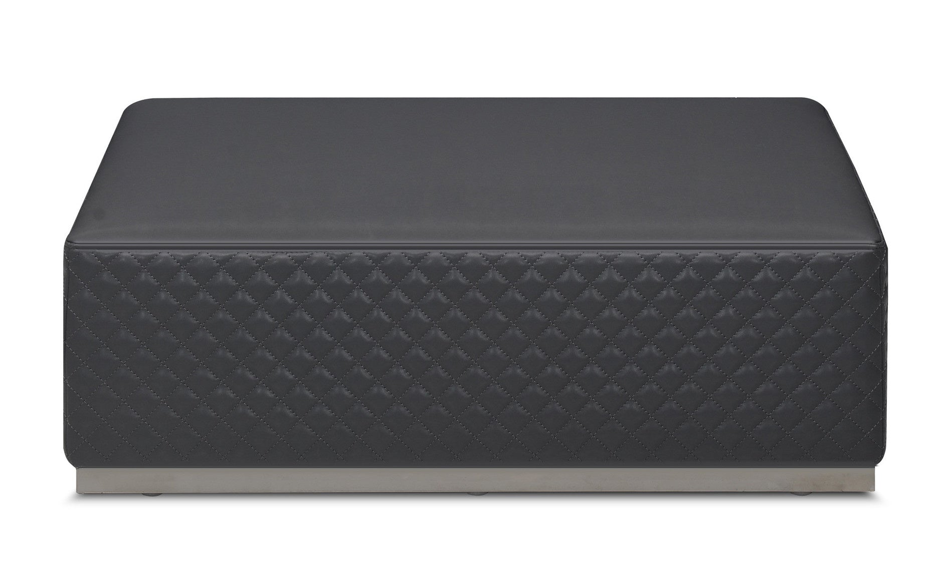 MASSIMO Ottoman Mid Grey Leather