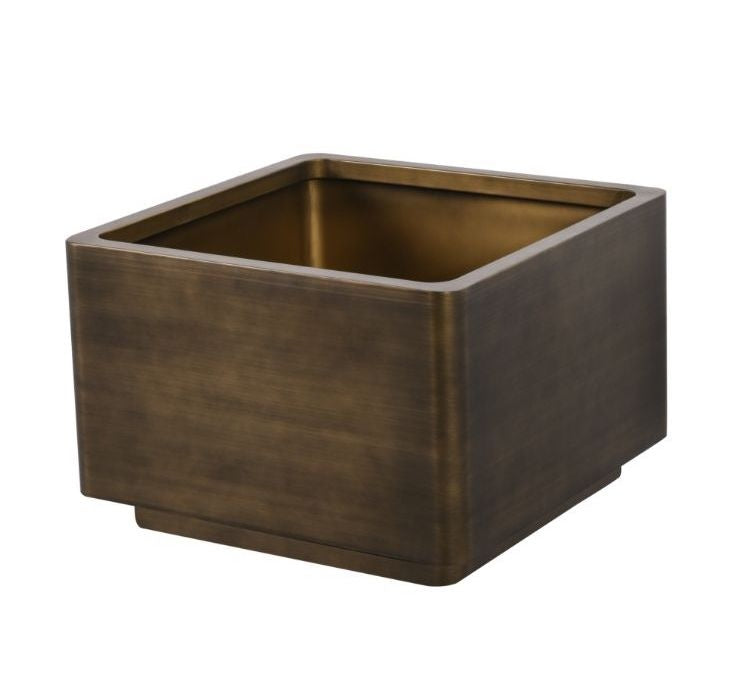 RAFFLES Pot Square Antique Bronze