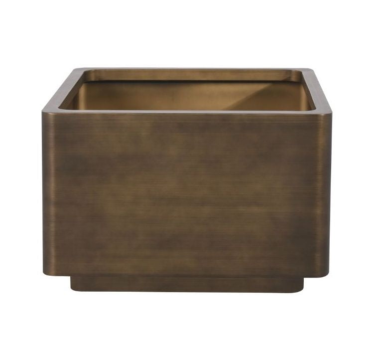 RAFFLES Pot Square Antique Bronze