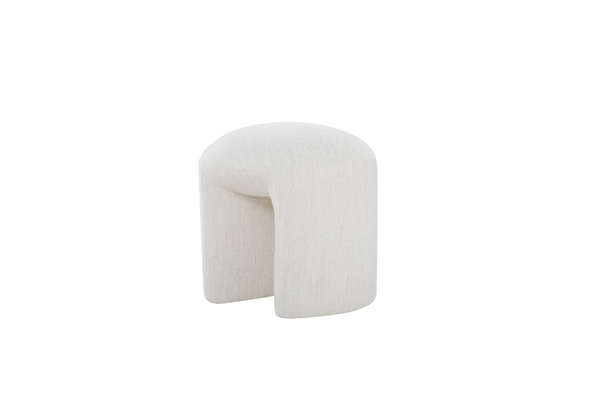 BRUNO Ottoman White Beige