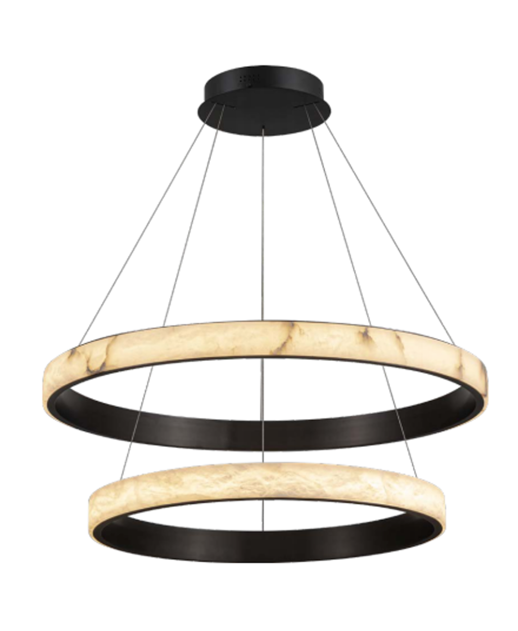 GIUSEPPE Alabaster Ring Lamp Set of 2