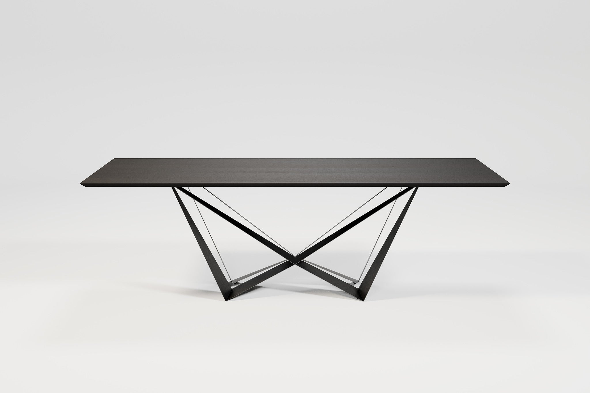 SPADON Dining Table 240cm  Charcoal Oak  - outlet