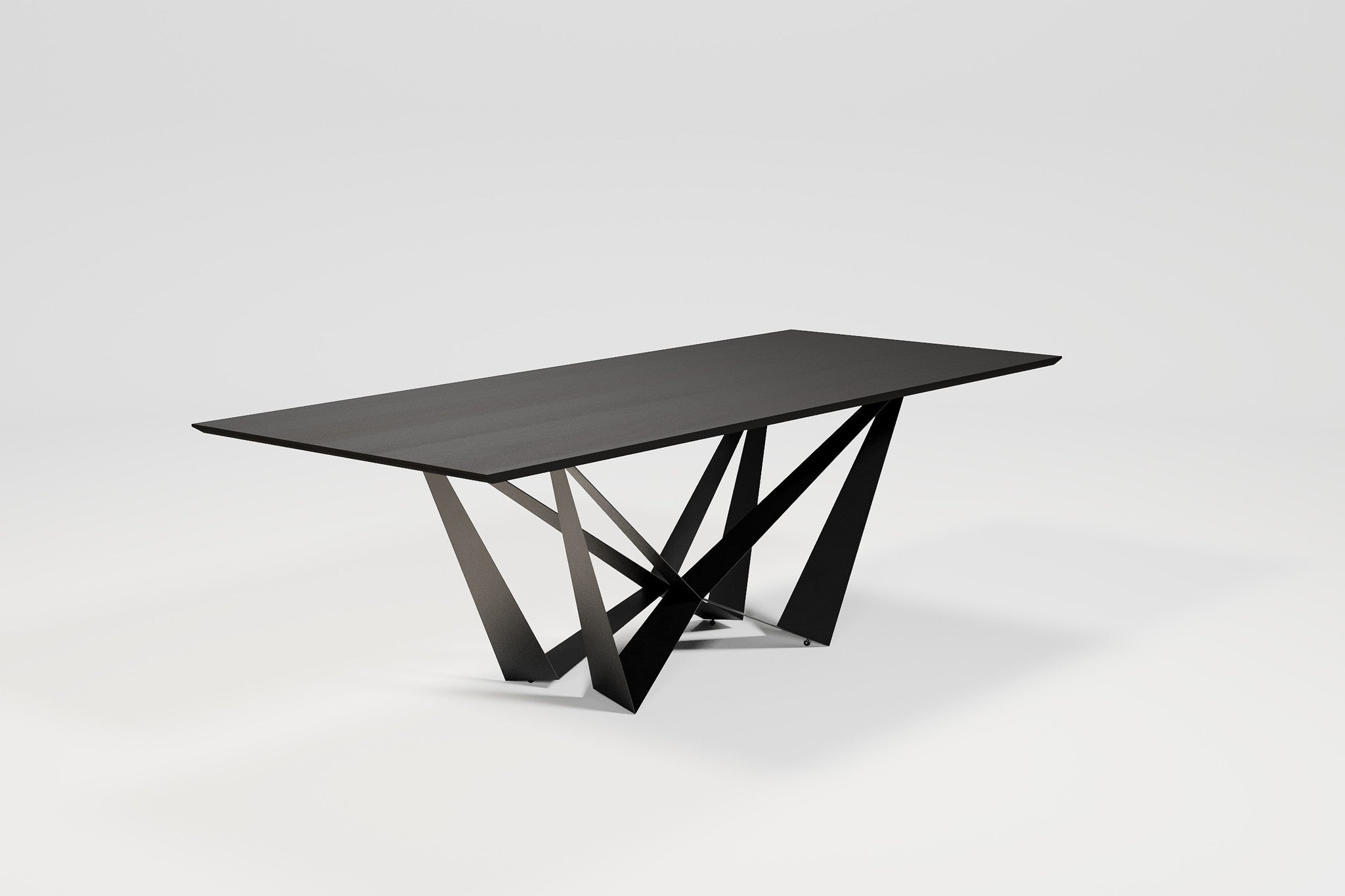 SPADON Dining Table 240cm  Charcoal Oak  - outlet