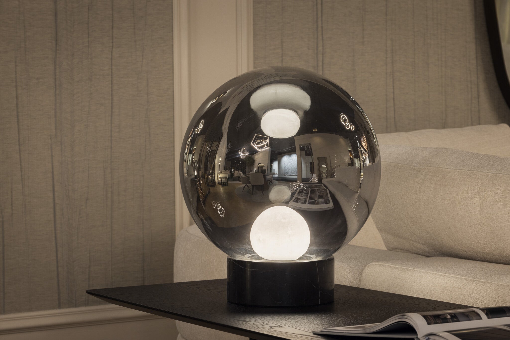 MOONBEAM Glass Ball Alabaster