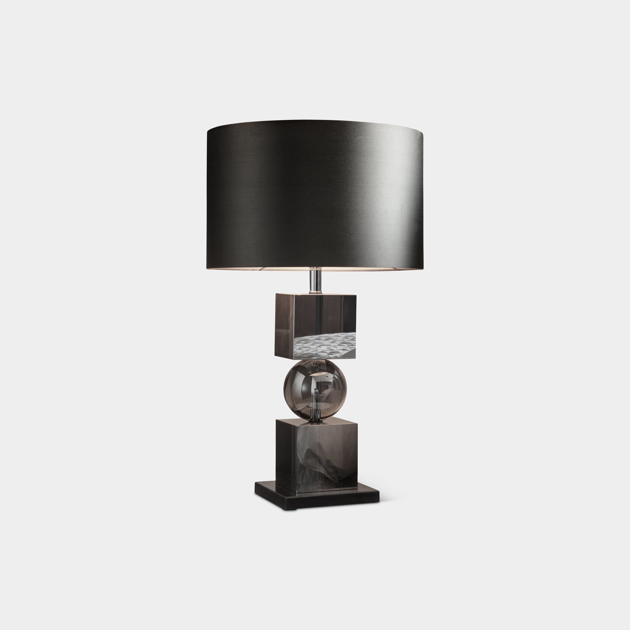LONDON Table Lamp Smoke Glass