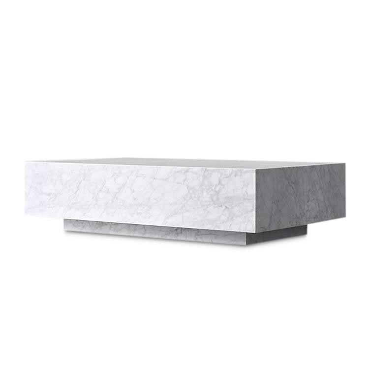 PIENO CARRARA Coffee Table White Square