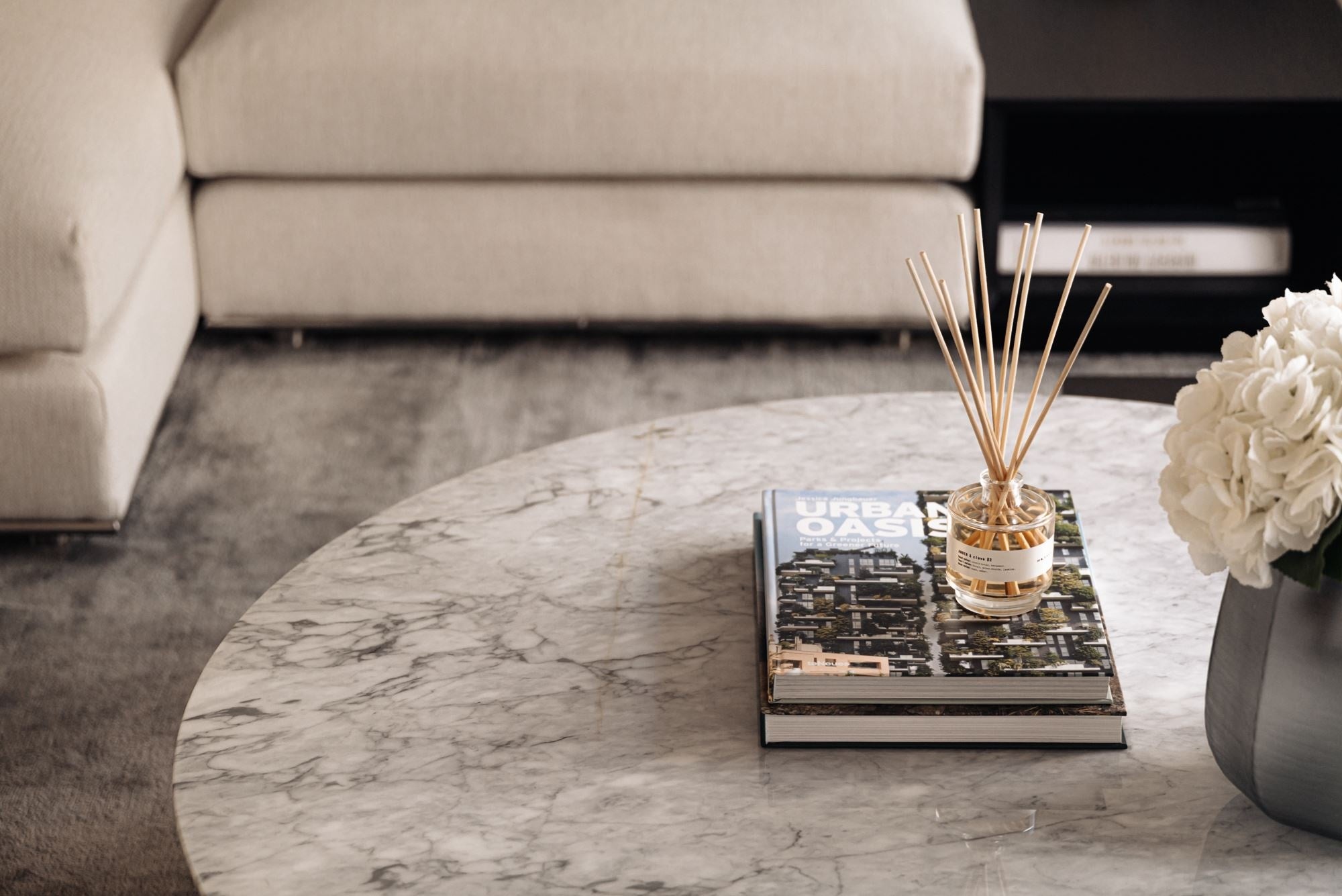 BRIO Coffee Table White Marble