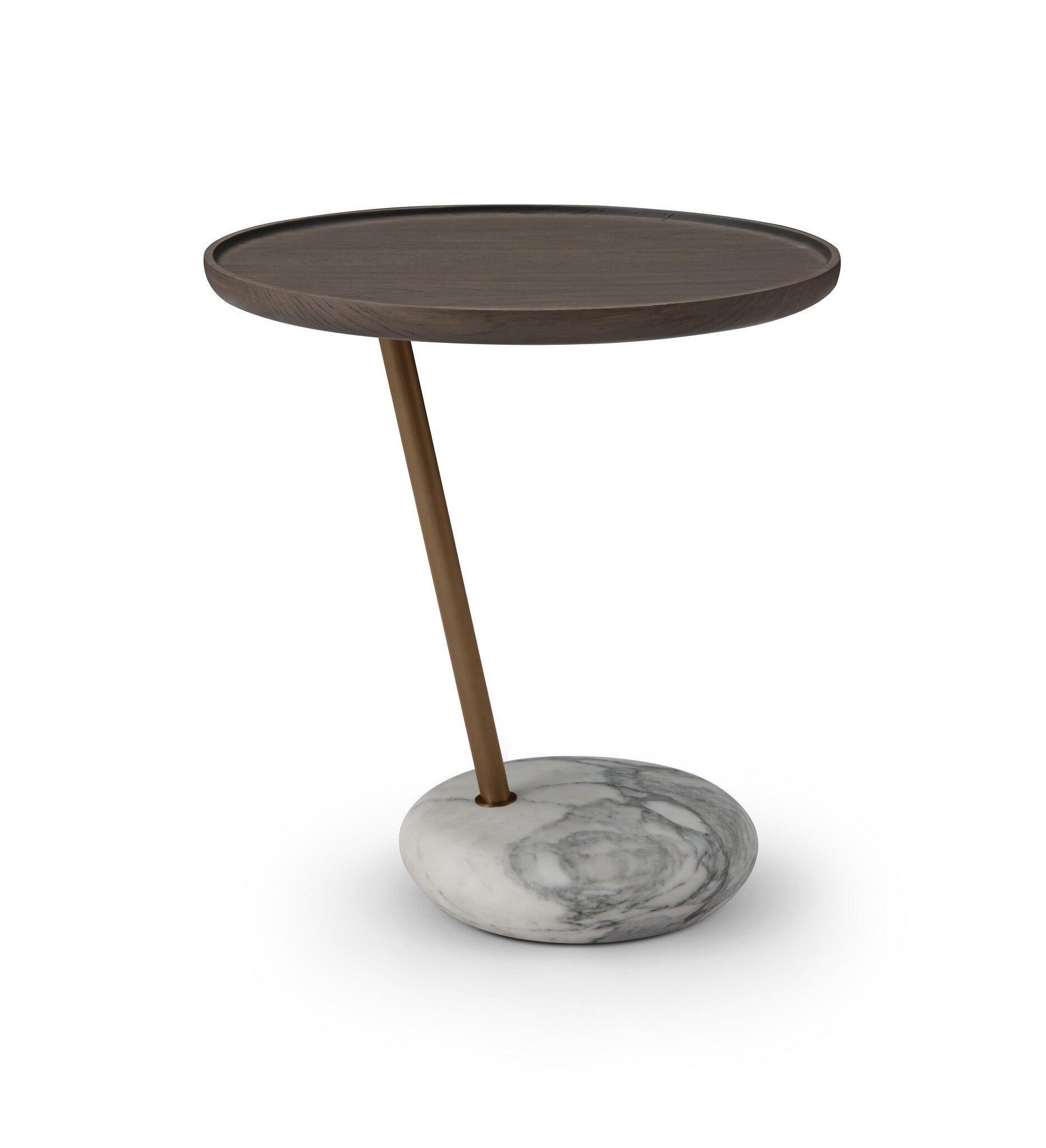YVES End Table Rome Marble Leather Structure